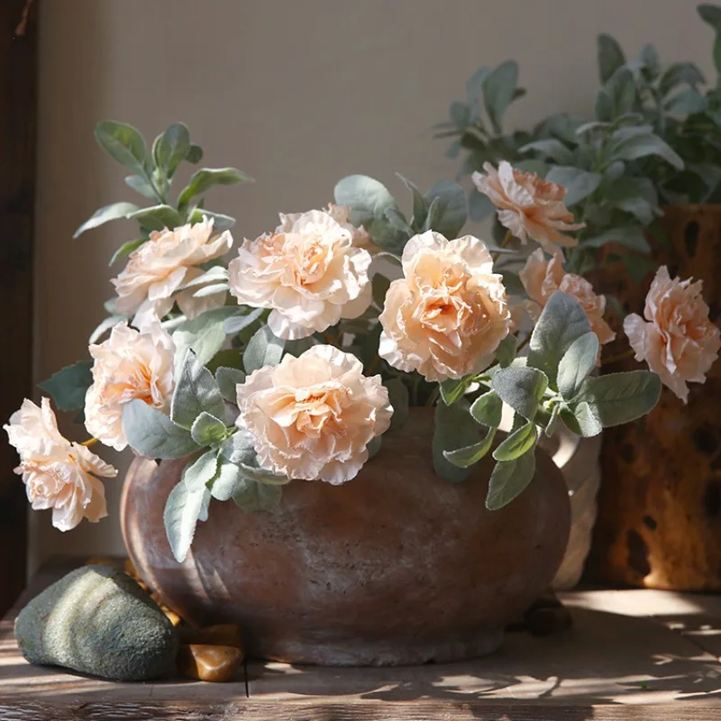 36-дюймовые искусственные цветы винтажные пионы настоящие на ощупь реалистичные