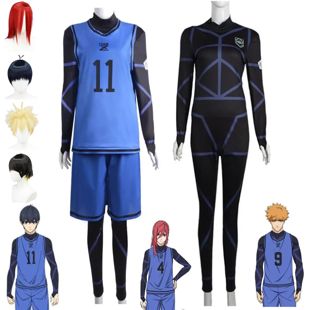 

Костюм для косплея из аниме «Синяя Блокировка», косплей костюм исаги, Йоичи, хиома, бахира, мегуру кунигами, баскетбольная одежда, парик для мужчин и женщин