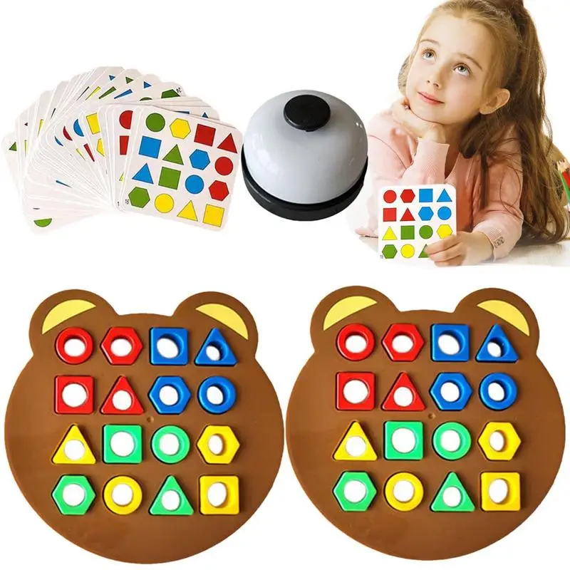 

Shape Puzzle Geometric Shape Matching Puzzle Blocks Attractive Montessori Toys Interactive For Children Teens Girls Kindergarten