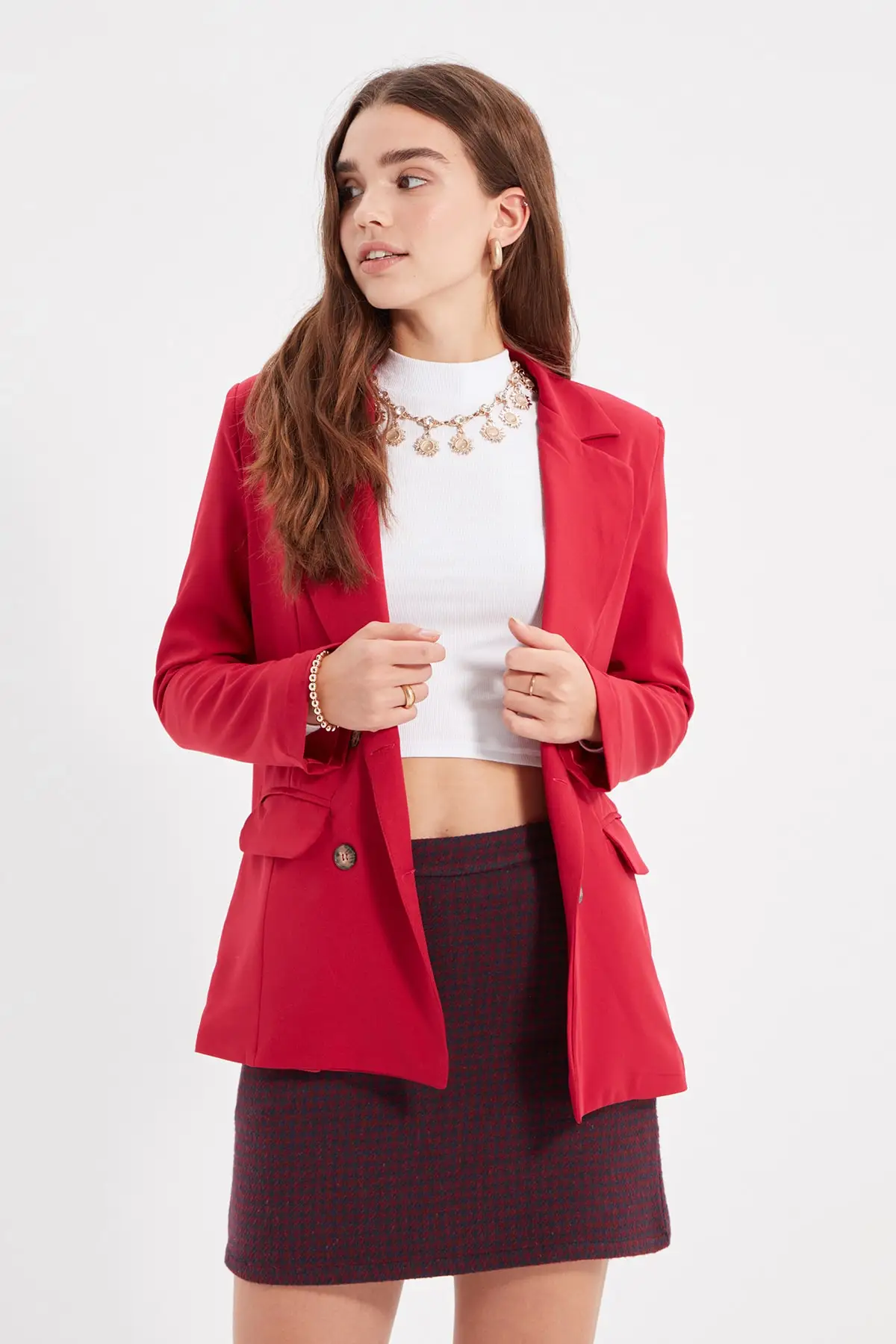 Трендовая куртка на пуговицах TWOAW22CE0197 | Женская одежда