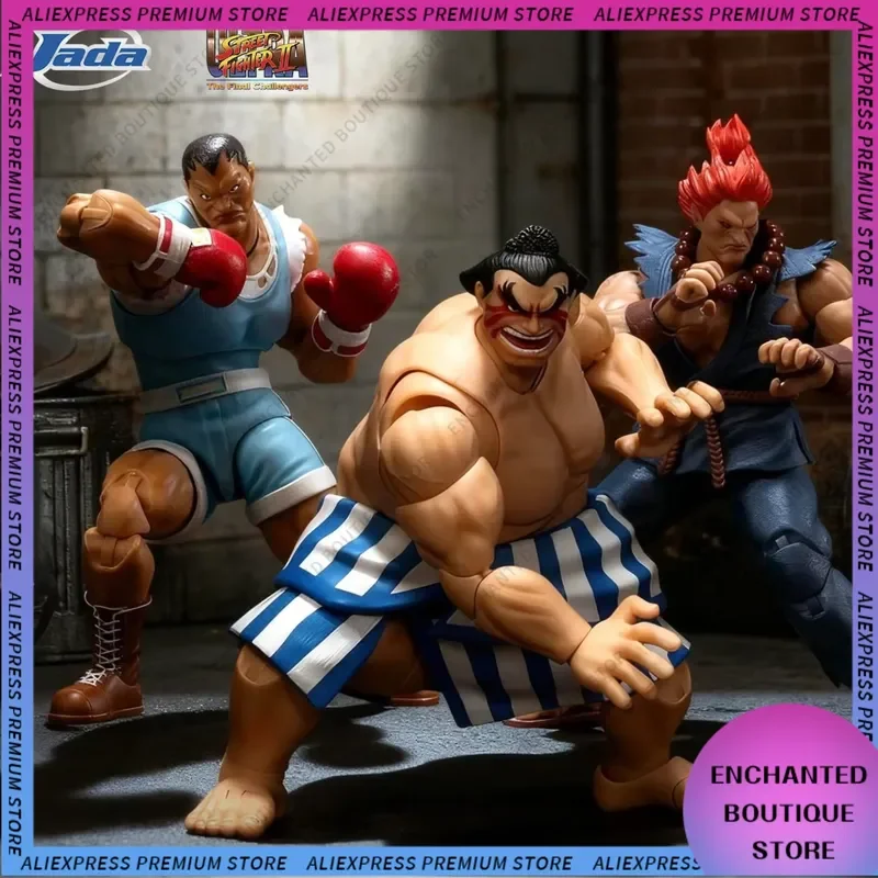 Фото Коллекционные фигурки Jada Street Fighter II: Акума, Балрог, Э. Хонда, масштаб 1/12, для фанатов аниме и игр №2