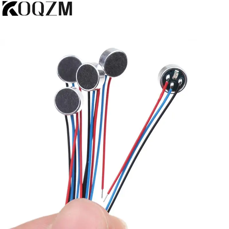 

5Pcs 6x2.5mm 6025 MIC Capsule Electret Condenser Microphone With Wire Length 7CM Airflow Sensor Nebulizer Airflow Sensor
