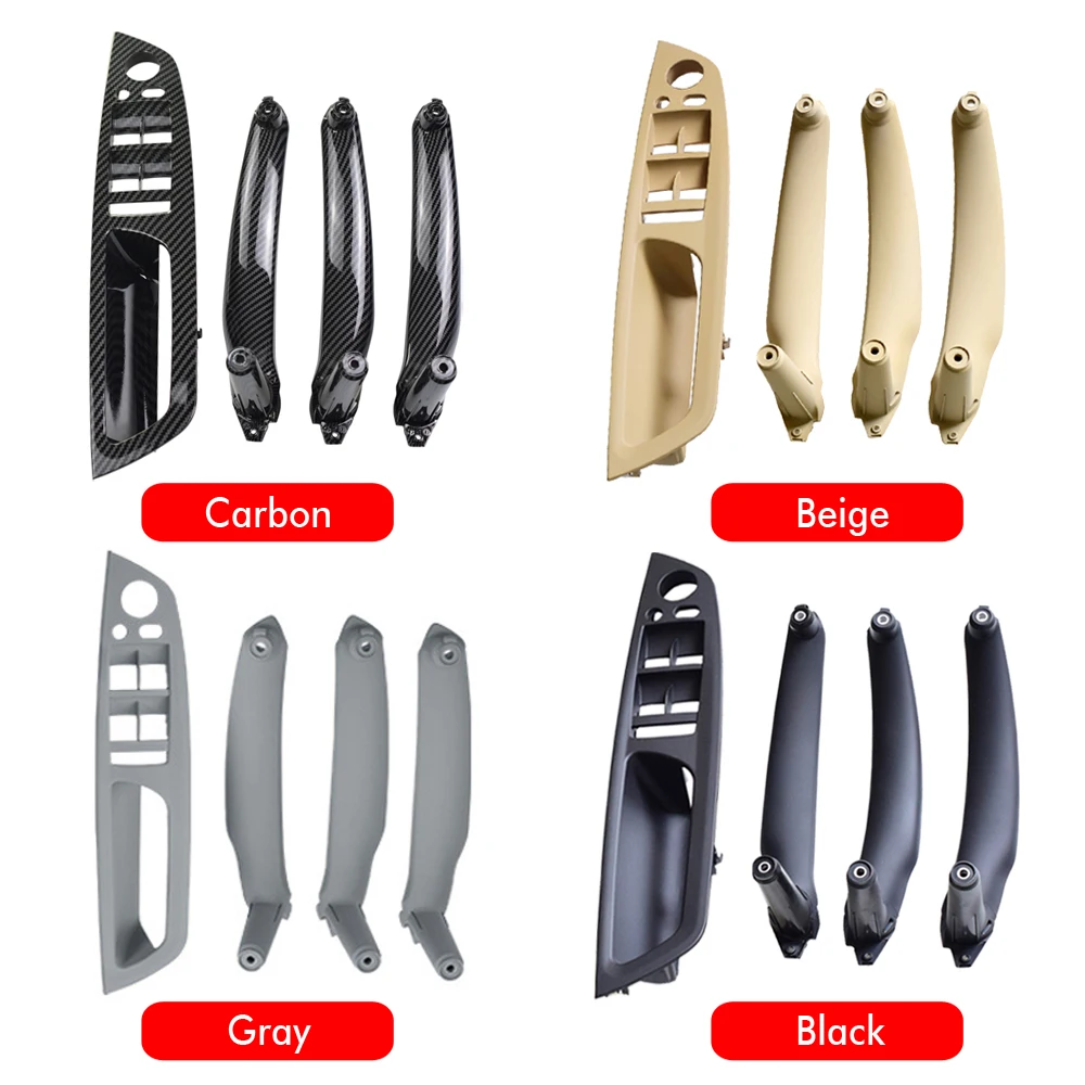 

NEW Car Styling Right Left Inner Door Panel Handle Pull Trim Cover Auto Interior Accessories For BMW E70 X5 E71 E72 X6 SAV