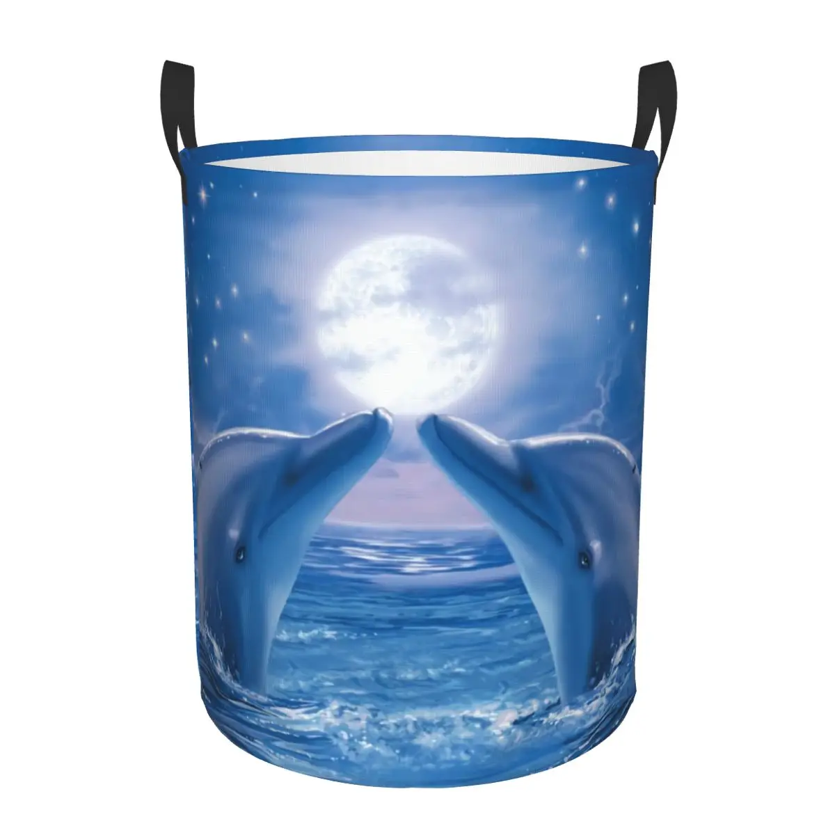 Корзина для белья с симпатичными дельфинами складная корзина морское существо