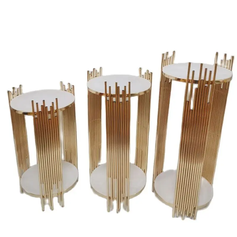 Дешево 3 шт. высокий задний фон для торжеств и вечеринок, подставка, цветочный шар, арка, цилиндрический стол, держатель торта