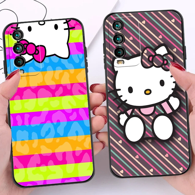 

Cute Hello Kitty Phone Cases For Xiaomi Redmi 9T 9 9T 9A 9AT 9C Redmi Note 9 9 Pro 9S 9 Pro 5G Cases Soft TPU Funda Carcasa