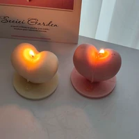 new sweet love silicone candle mold gypsum form carving art aromatherapy plaster home decoration mold wedding gift handmade
