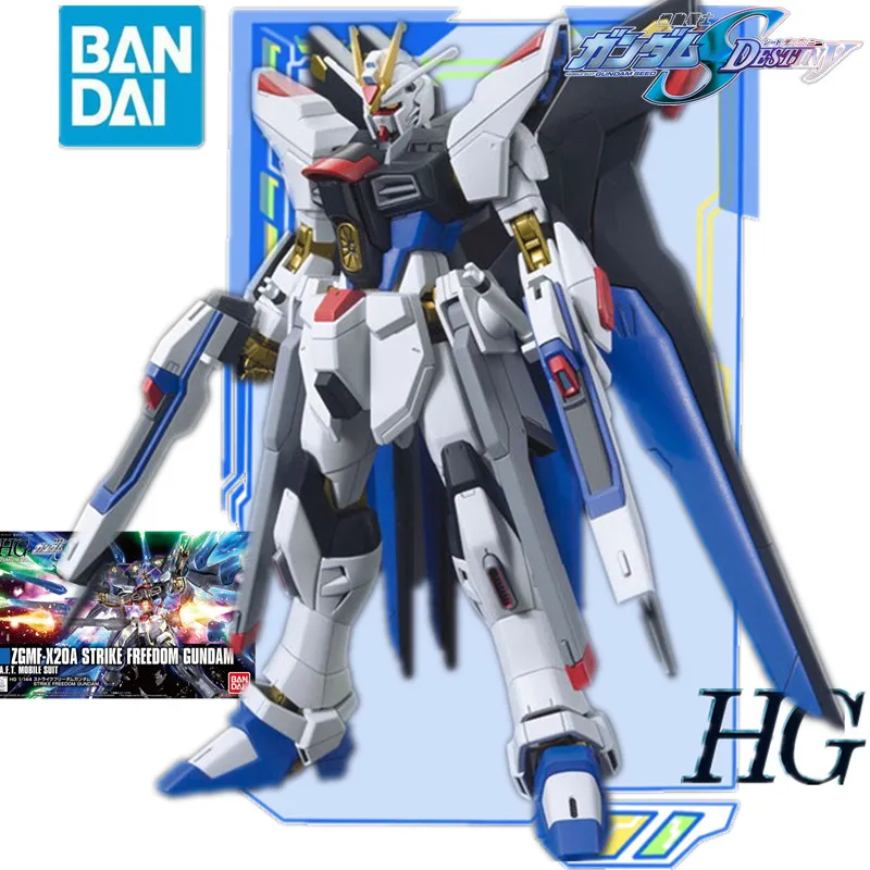 

HG1/144 Bandai набор оригинальной модели Gundam аниме фигурка ZGMF-X20A Страйк Фридом Gundam набор модели Gunpla экшн-игрушка детская фигурка