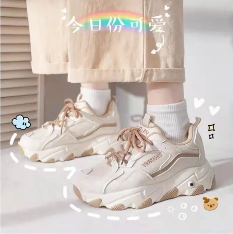 

SPring Chunky Sneakers Women Breathable Shoes Big Size Casual Running Sneakers Women Vulcanized Shoes womens shoes sneaker