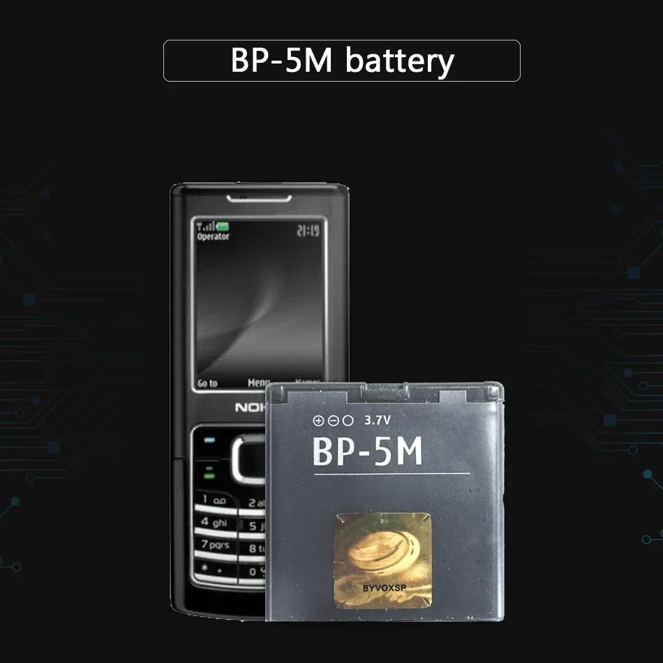 BP-5M 900 мАч аккумуляторы для мобильных телефонов Nokia 5700 5610XM 6110n 6220c 8600 7390 6500s BP 5M