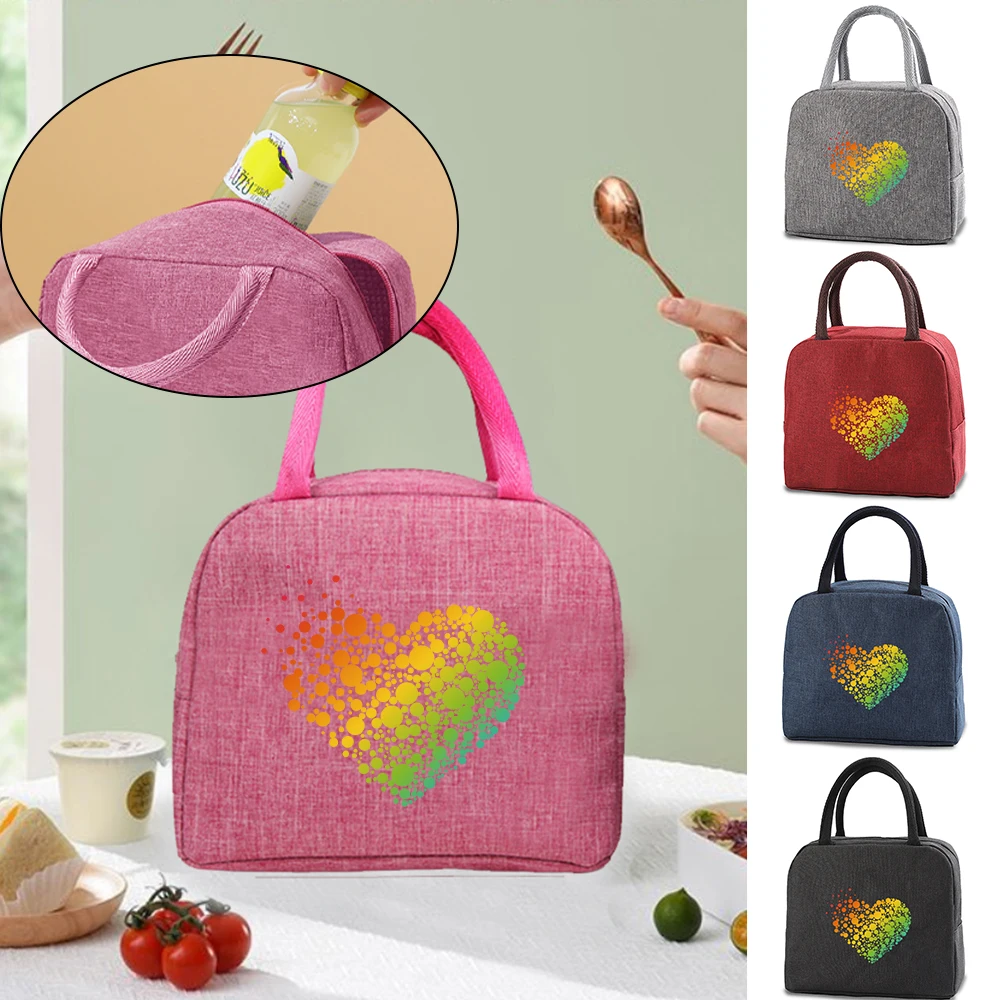 

Lunch Bag for Women Thermal Insulated Lunch Box Bags Office Cooler Bento Pouch Travel Picnic Barbecue Food Storage Lunch Bag