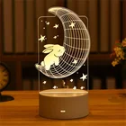 Светодиодные акриловые 3D ночники, Usb-лампа, подарок на день Святого Валентина, свадебное украшение, украшение для вечеринки 2022, детский душ