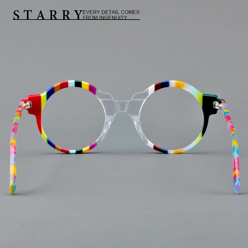 Круглые высококачественные очки ручной работы для мужчин и женщин в ацетатной