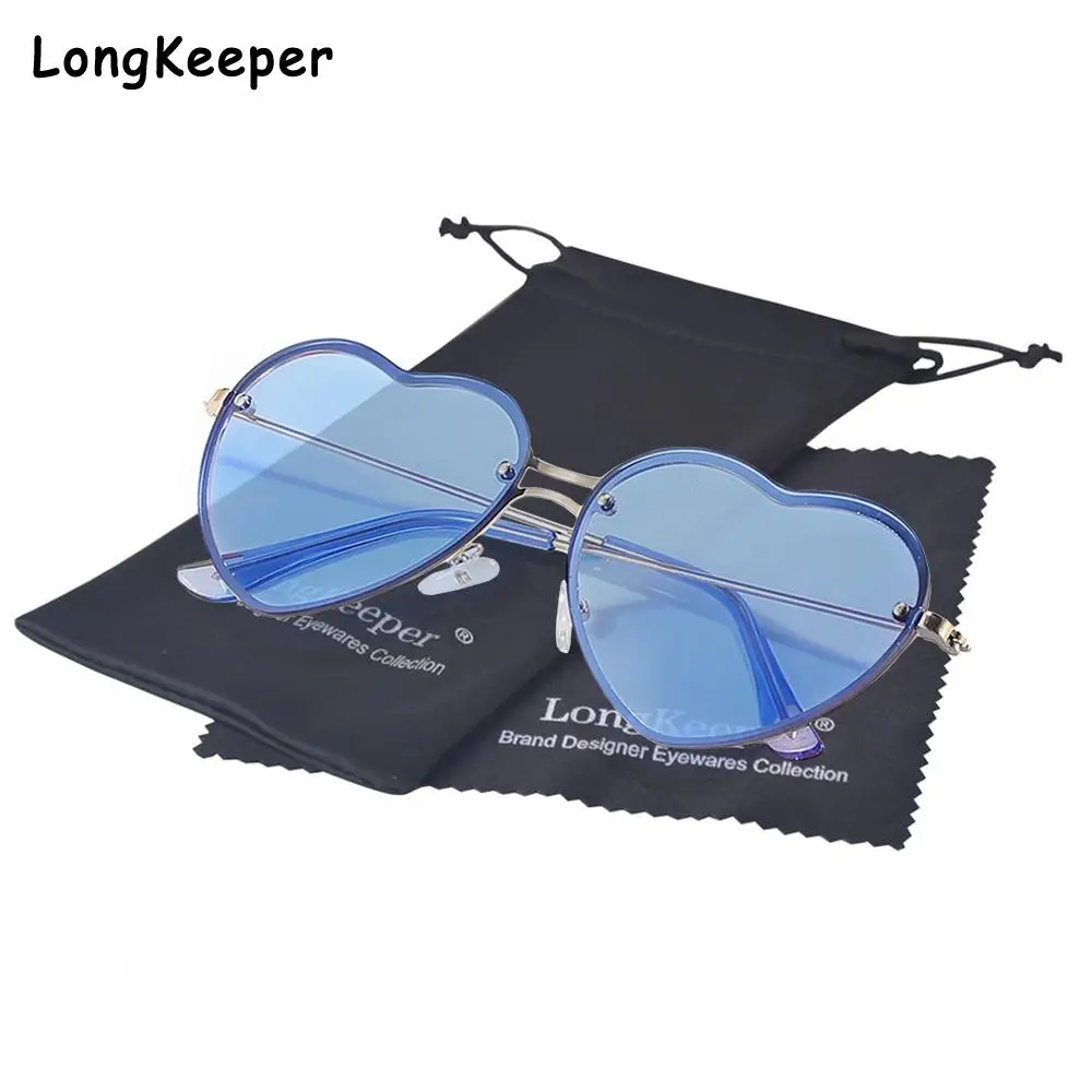 

Retro Heart Shaped Sunglasses 2022 Women Men Red Sun Glasses Ultralight Clear Colorful Eyewear with Bag Women UV400 Sunshades