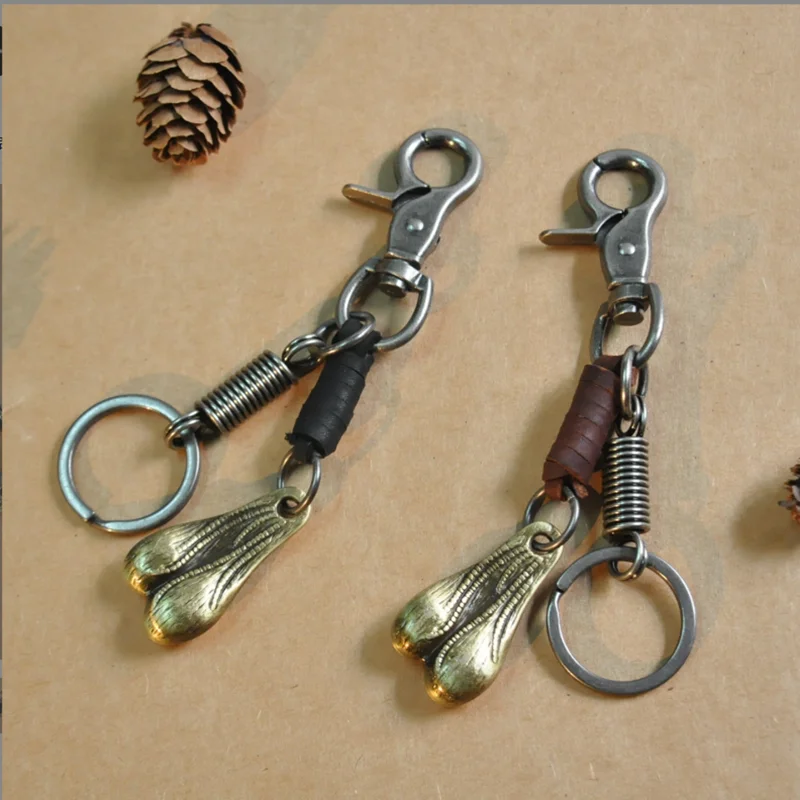 Брелок для ключей 2 цвета из латуни