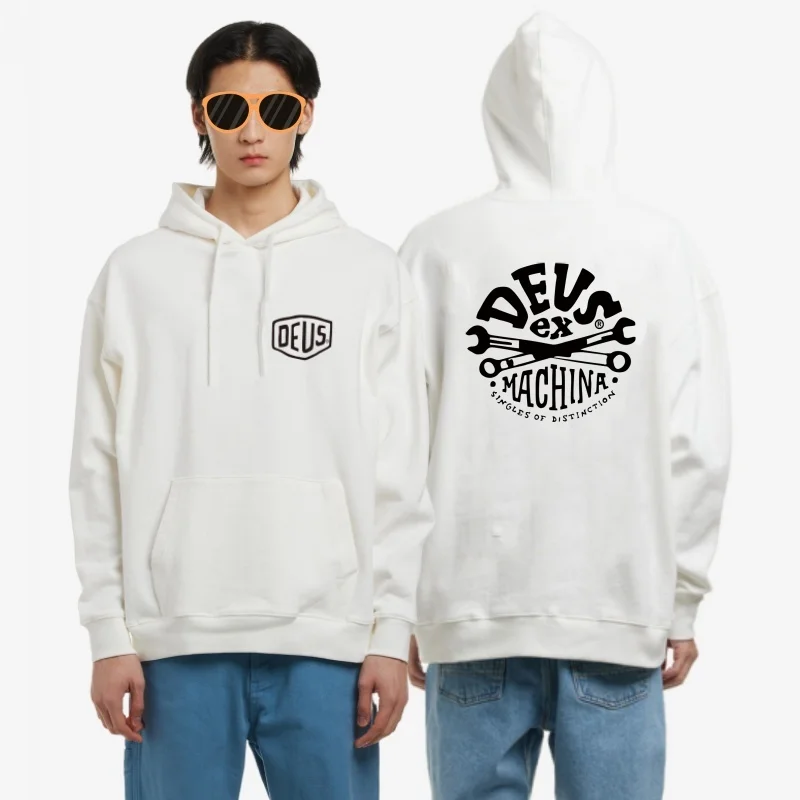 Hot Sale Hoodies spring letter Print Men Women Pullover Hooded Sweat Shirts DEUS EX MACHINA Long Sleeve Luxury Sweatshirt Tops