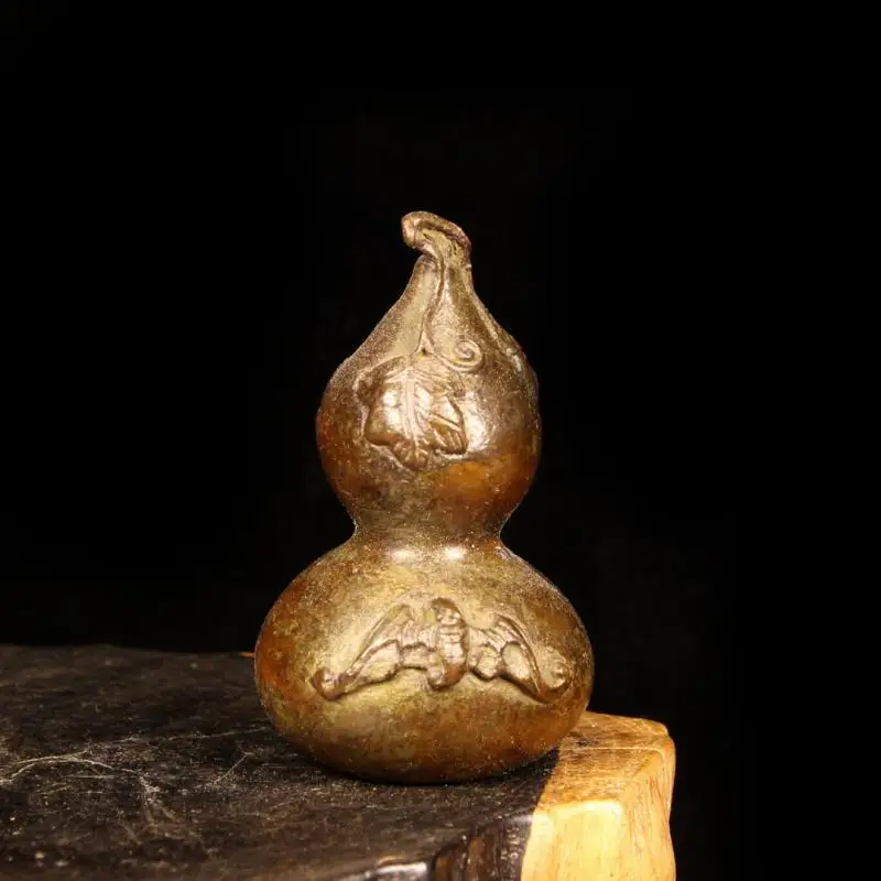 

Exquisite Imitation Ancient Brass Money Lucky Gourd Small Pendant