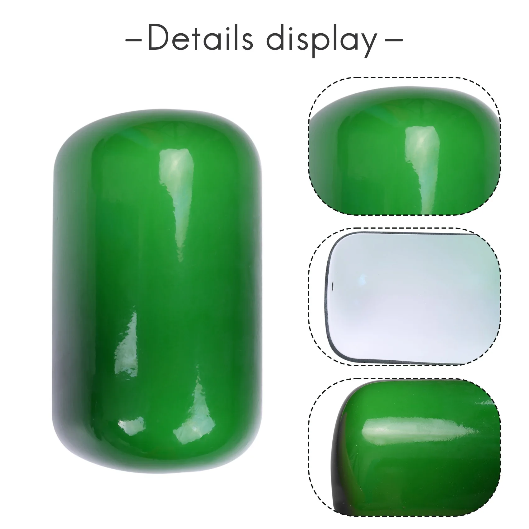 Стеклянная лампа стеклянный абажур зеленый цвет