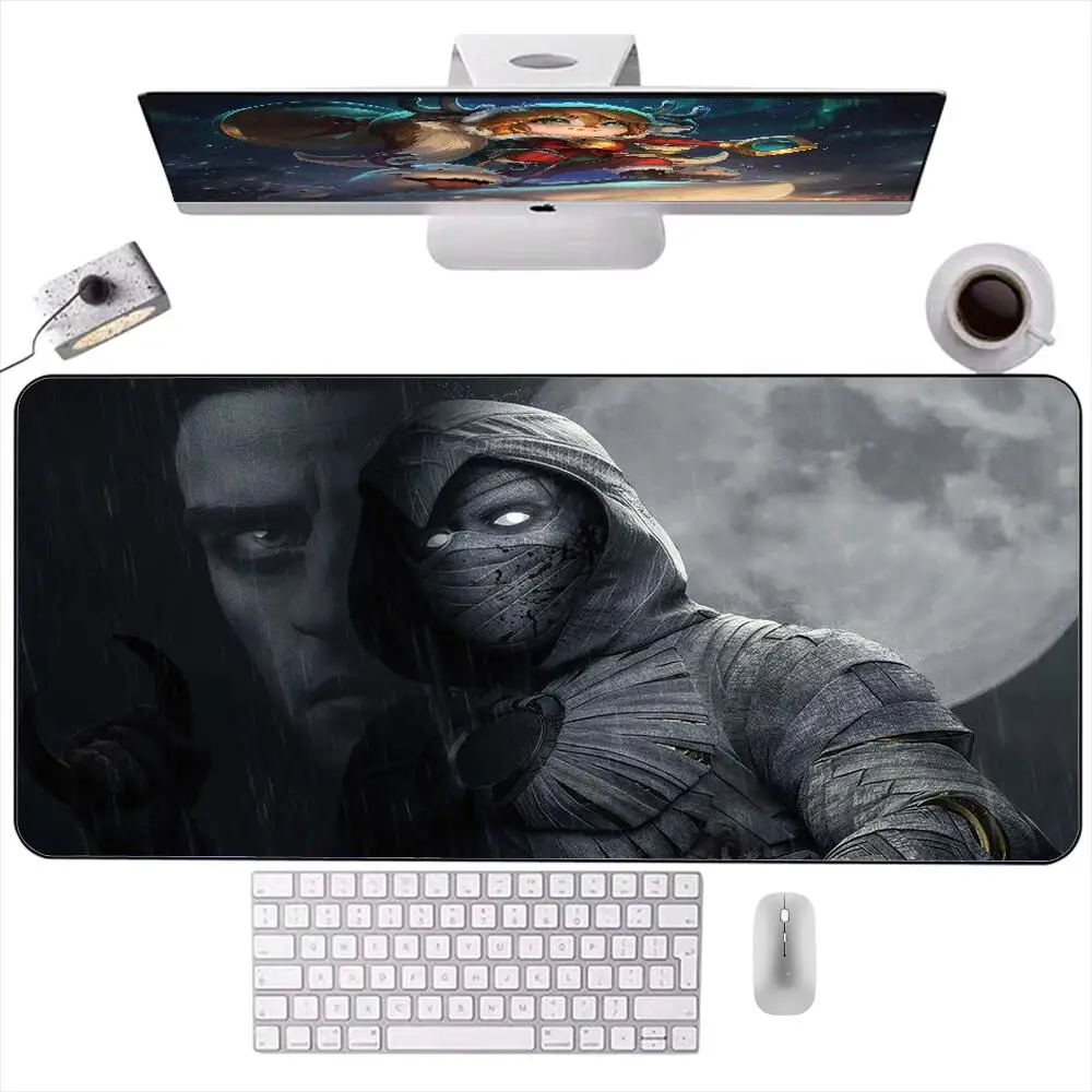

Moon Knight Anime Cool Mouse Pad Gaming Accessories PC Gamer Office Mousepad Computer Laptop Varmilo Keyboard Rubber Desk Mat