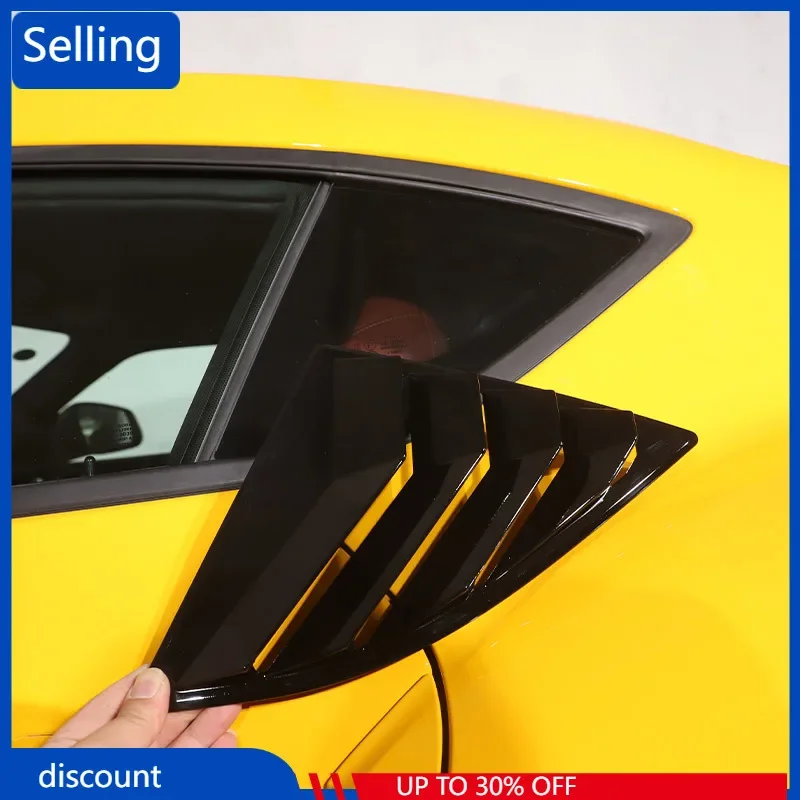 

2PCS Car Rear Window Triangle Exterior ABS Shutter Deflector Decoration Modified Accessrories For Toyota GR Supra A90 2019-22 ff