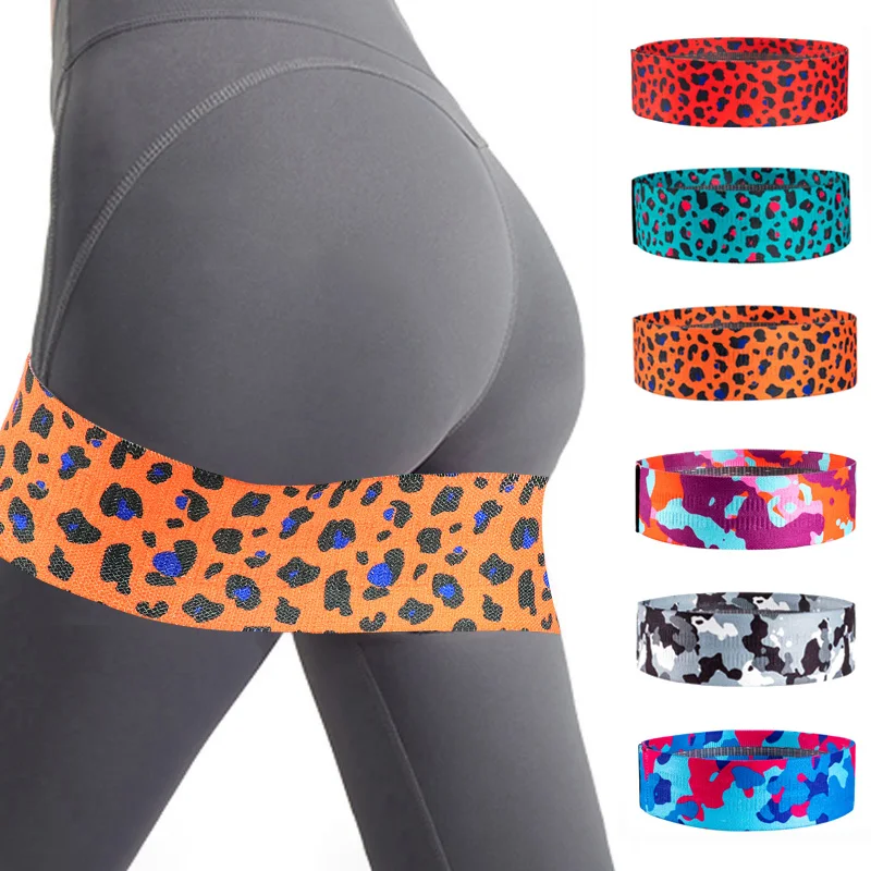 

Оранжевый комплект спортивных эспандеров с леопардовым принтом, красные удобные спортивные аксессуары для йоги и пилатеса, домашнее обору...