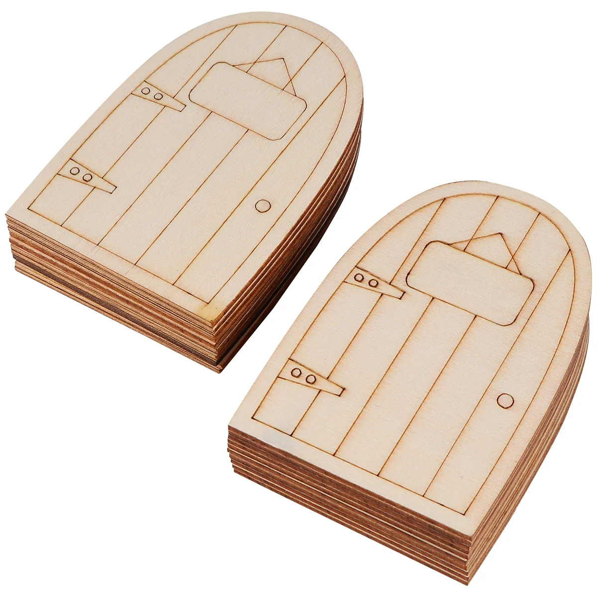 

20 pcs Creative Mini Lovely Wooden Garden Adornment Miniature Decor for Home