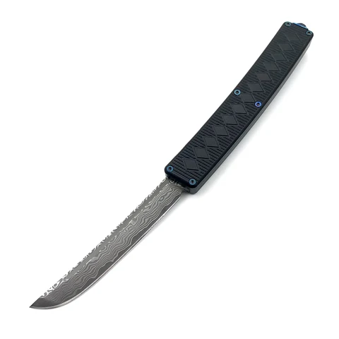 SF Открытый Портативный охотничий карманный нож дамасское лезвие, авиационная алюминиевая ручка Scimitar EDC Мульти-инструмент