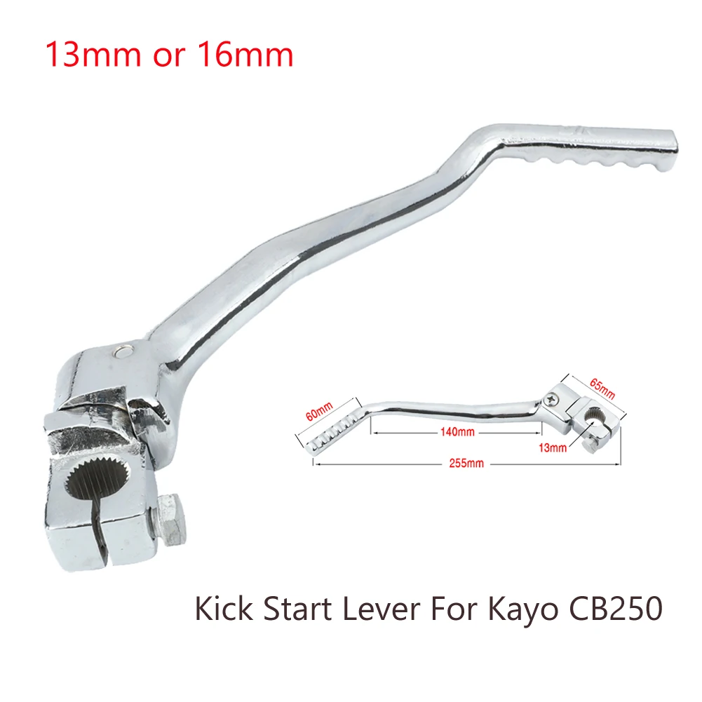 

13mm 16mm Kick Start Lever For Kayo Zongshen CB250 Bosuer BSE Xmotos Apollo ORION SSR SDG Pitsterpro CB 250cc Engine Dirt Bike