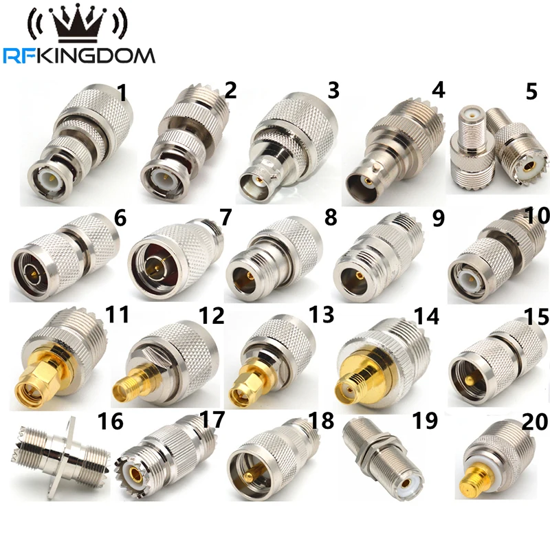 PL259 SO239 UHF штекер к UHF BNC SMA TNC N F Тип штекер RF адаптер разъем тестовый преобразователь Панельное крепление