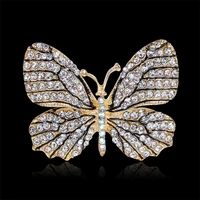 temperament high end exquisite butterfly rhinestone brooch clothing accessories corsage