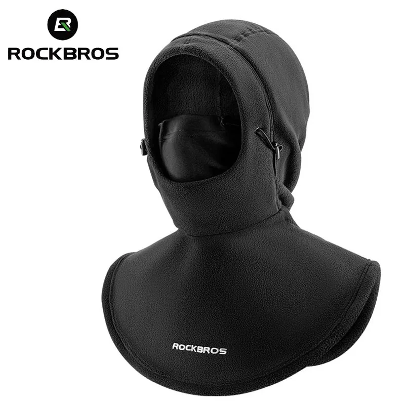 

ROCKBROS Cycling Scarf Winter Full Face Cover Balaclava Breathable Windproof Warm Hat Cold Padded Hood Mask Moto Helmet Liner