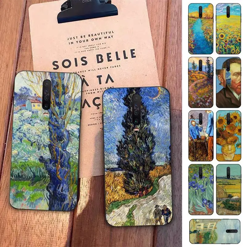 

Van Gogh Oil Painting Phone Case for Redmi 5 6 7 8 9 A 5plus K20 4X S2 GO 6 K30 pro