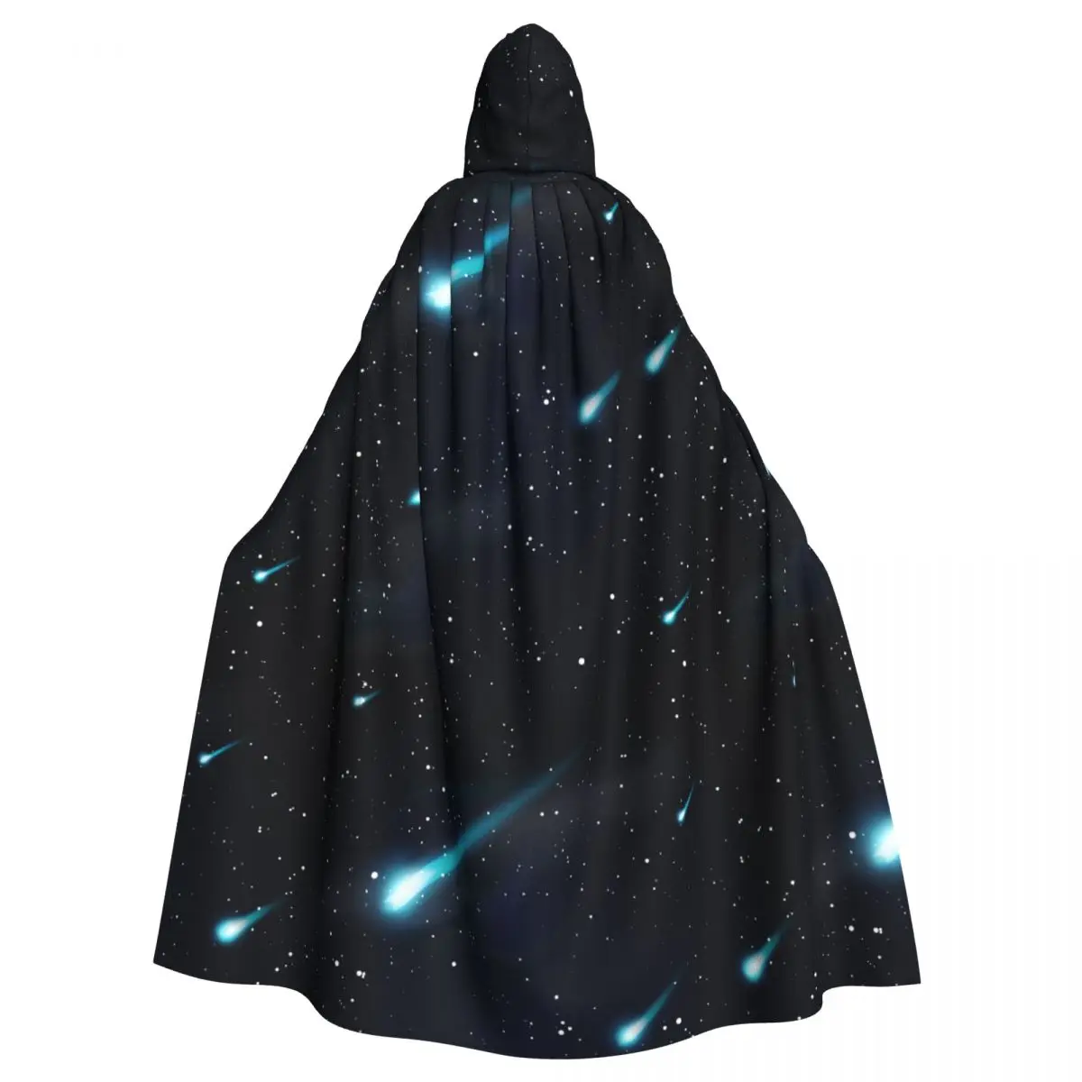 

Hooded Cloak Unisex Cloak with Hood Cloak Cosplay Costume Night Space Sky With Meteor