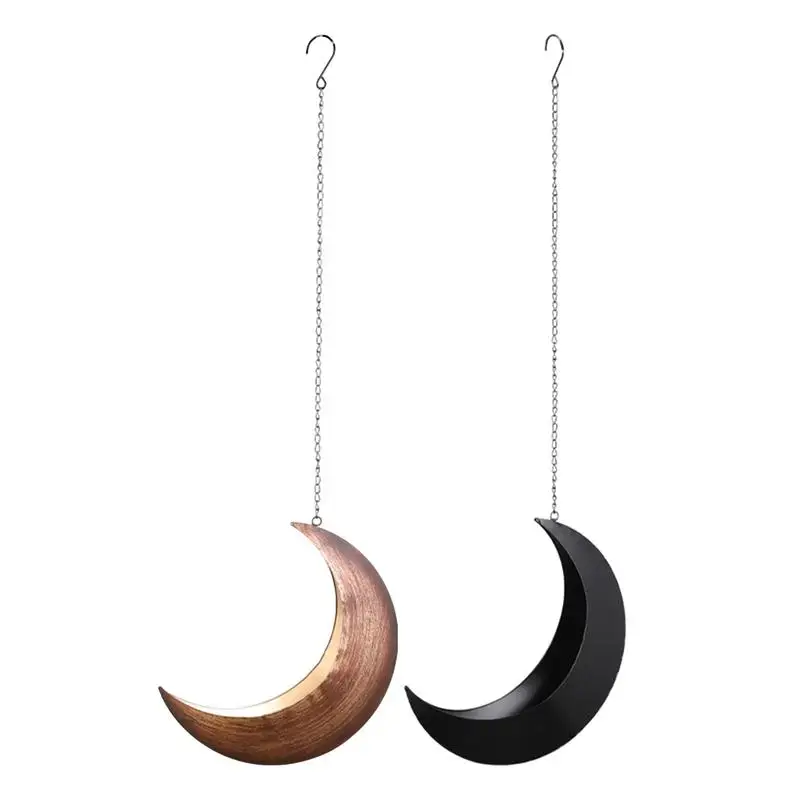 

Hang Plant Pot Moon creative hanging flower pots decorative moon-shaped green plant pots wall-mounted hanging baskets for home