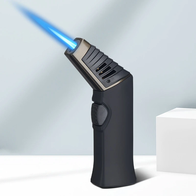 

Foldable Hand-held Metal Windproof Inflatable Lighter, High-power Butane Gas Lighter, Suitable for Barbecues, Torch Kitchens