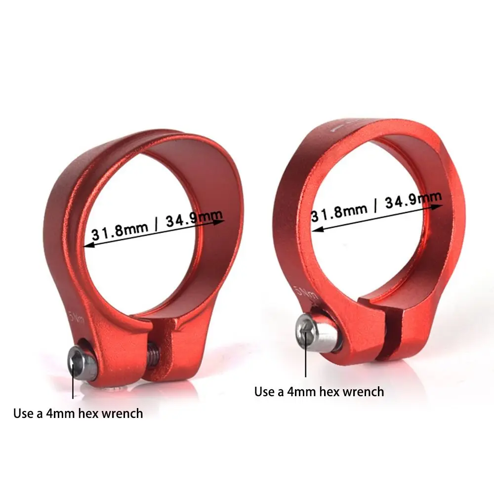 31 8 мм/34 9 мм зажим для подседельного штыря велосипеда черный красный аксессуары