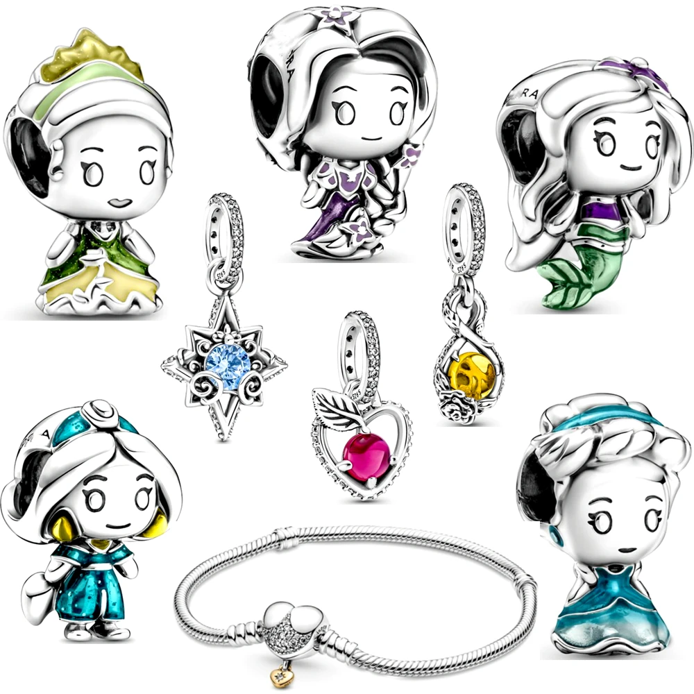 

August new style 925 sterling silver pendant original cartoon character jewelry bracelet beaded jewelry making