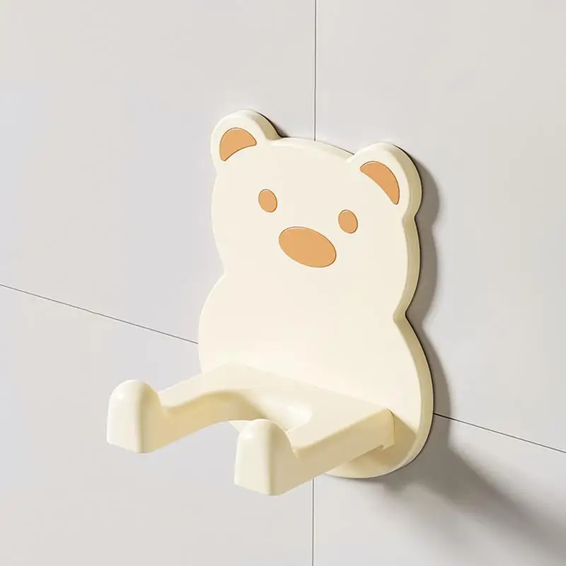 Настенная стойка для фена держатель Hug Bear водонепроницаемый органайзер