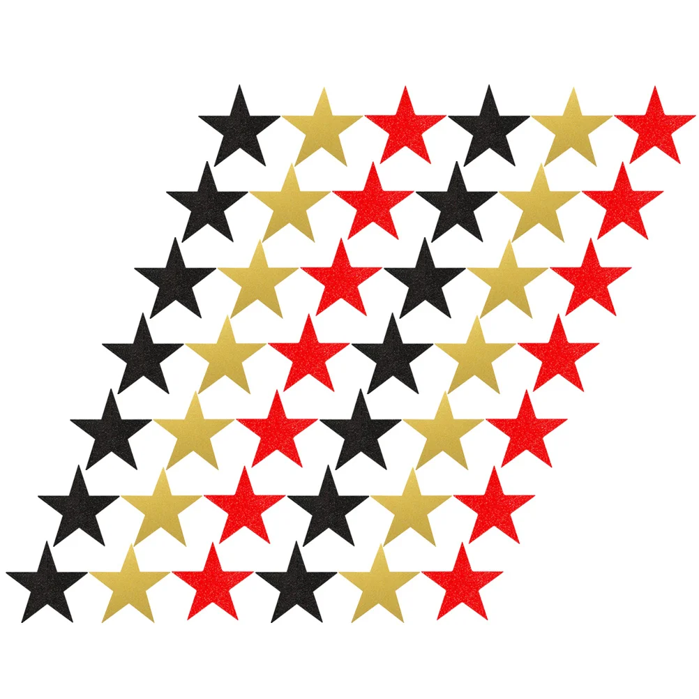 

60 Pcs Five-pointed Star Hand Paper-cut Wall Cutouts Children DIY Kids Chalkboard Wallpaper Colorful Bulletin Decor