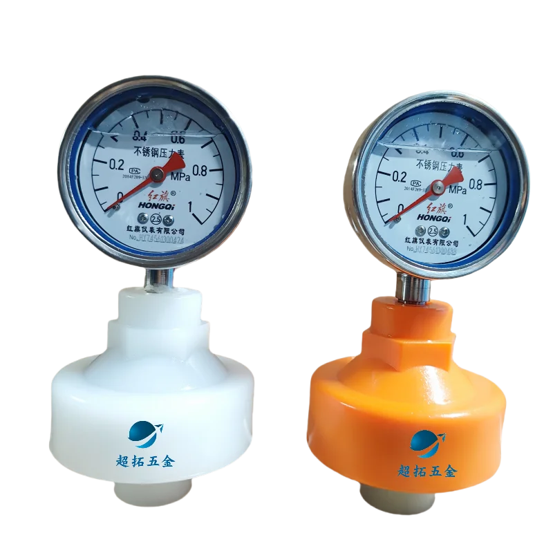 

Полностью пластиковый мембранный манометр из ПВДФ, фторкаучук, устойчивый к сильной коррозии, сильной кислоты и сильной щелочи.