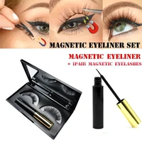 magnetic eyeliner eyelashes kit magnetic 3d eyelashes liquid eyeliner false lashes eyelash curler reusable falses eyelash