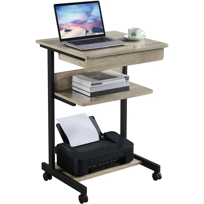

Laptop Desk Table Bedside Computer Table Student Desk , Gray