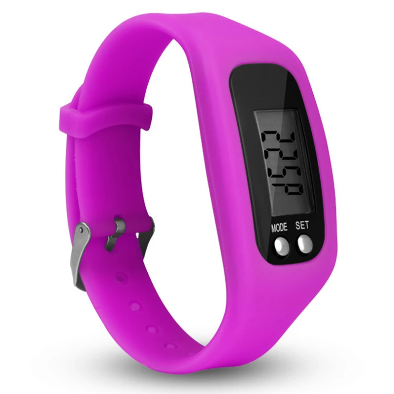 

Pedometer Watch with LCD Display Walking Tracker Wrist Fitness Simple Operation Band Digital Step Counter Auto Sleep Monitor
