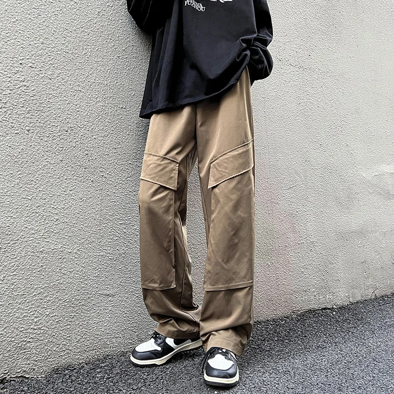 

Брюки-карго мужские прямые в стиле хип-хоп