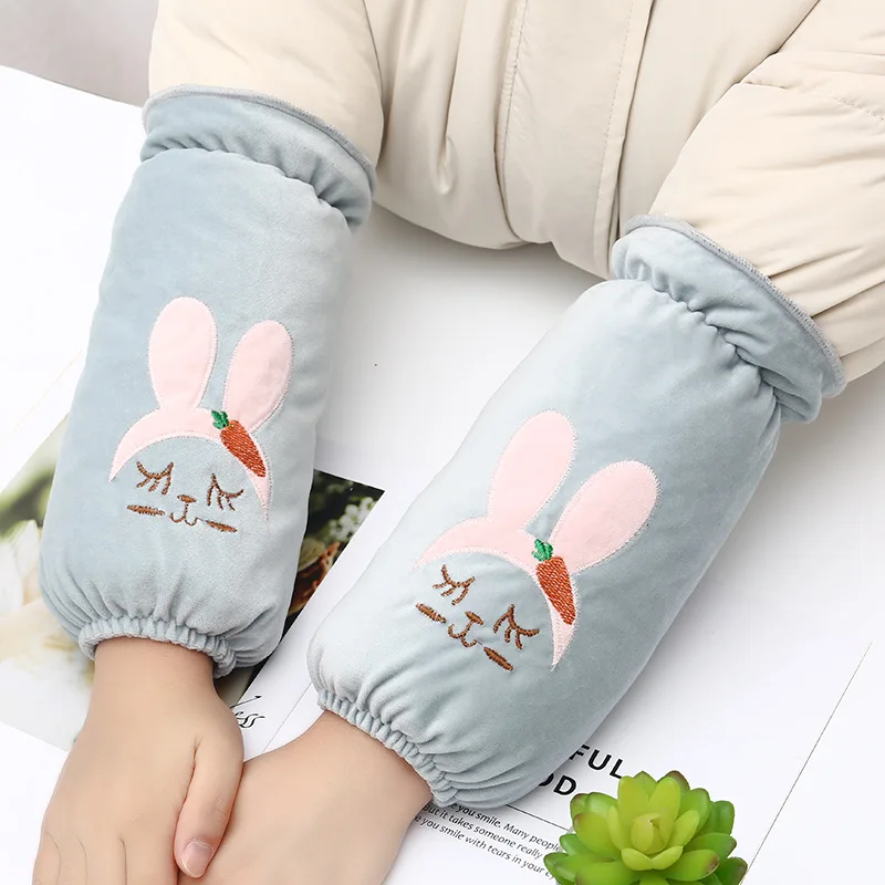 

Cute Waterproof Sleeves Pink Women's Sleeves Kitchen Oversleeves Long Anti-fouling Kitchen Sleeves Housework Cleaning Sleeves.8z