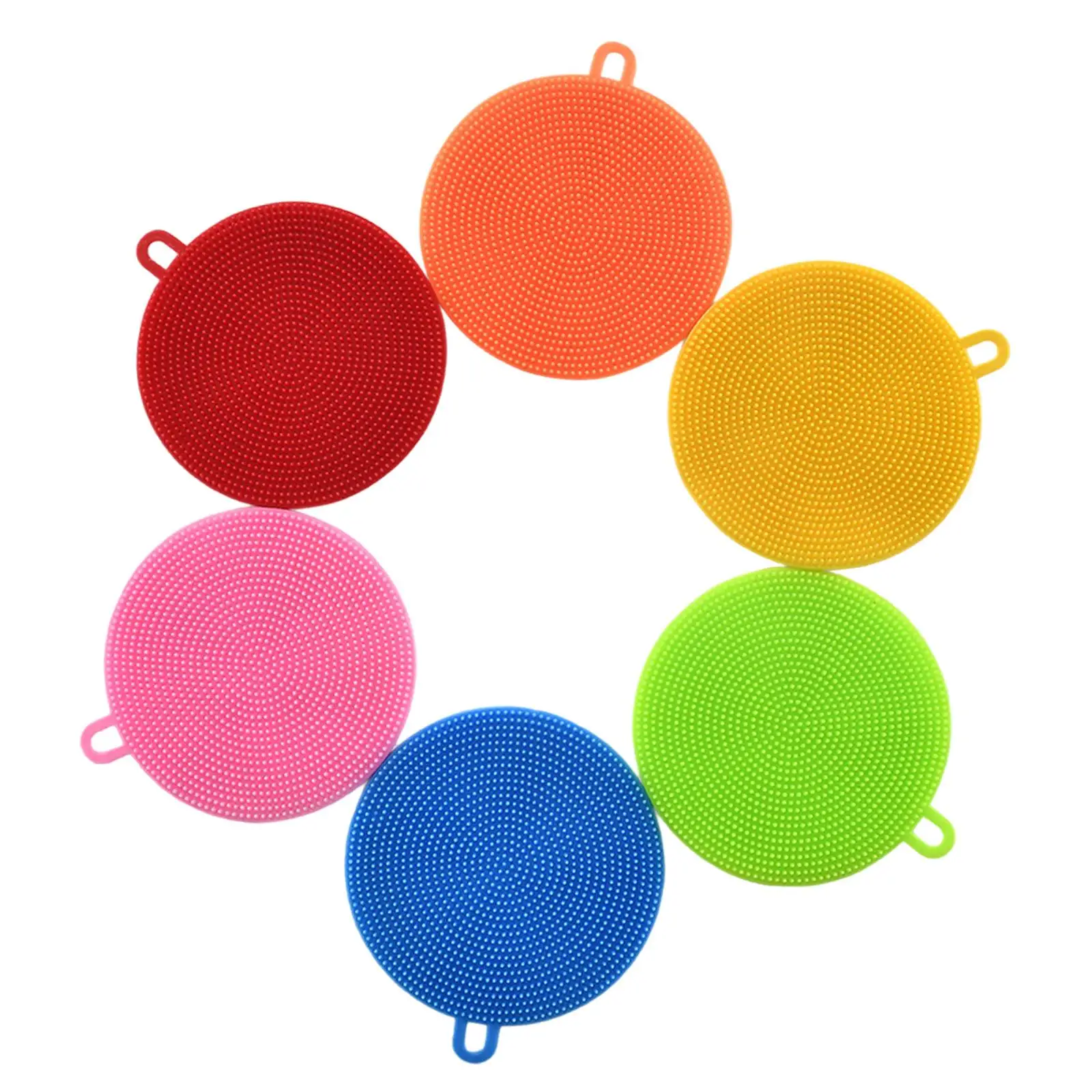 

6Pcs Dishwashing Brush Dishwashing Insulation Pads for Vegetable Bathroom