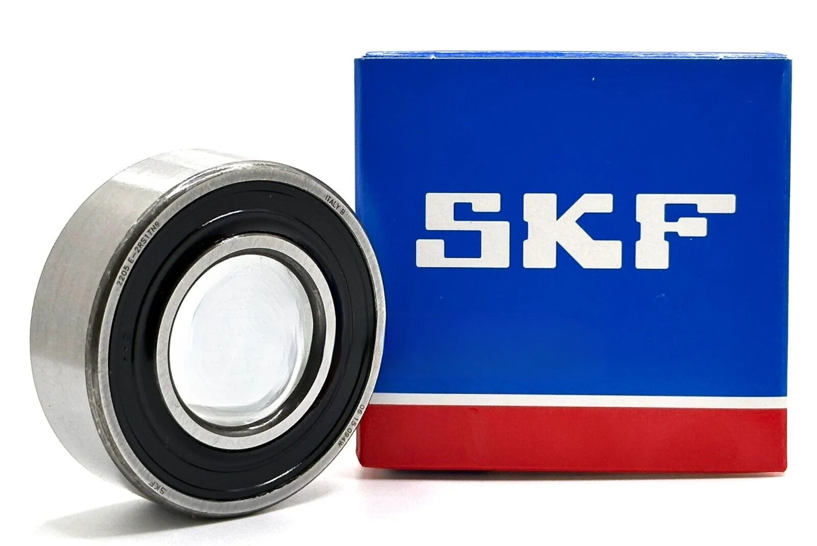 SKF 2205 E 2RS1 TN9 25x52x18 мм Двухрядный самовыравнивающийся подшипник РЕЗИНОВЫЙ ЗАПЕЧАТЬ