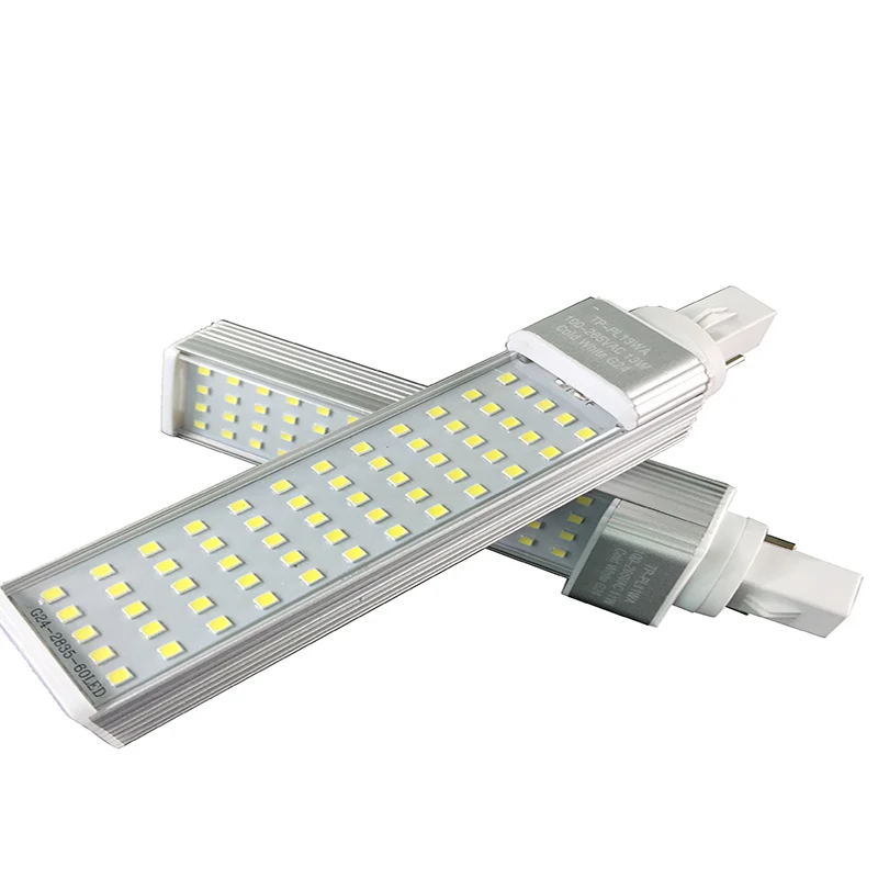 G24 2 pin Светодиодный светильник 7 Вт 9 11 13 15 домашний SMD 2835 Точечный 180 градусов 220 В