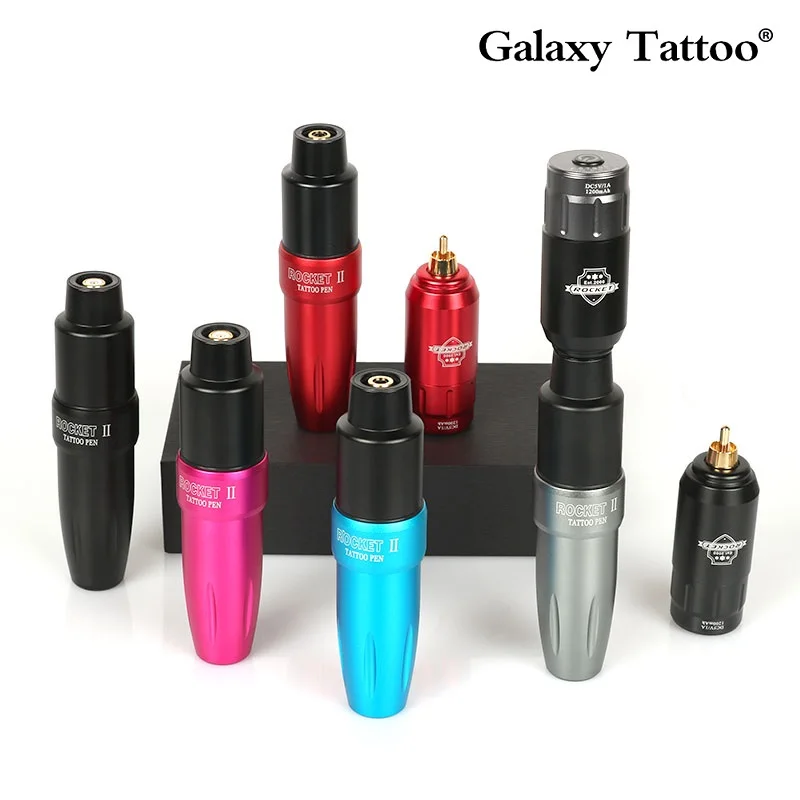 

Новейший набор татуировки Rocket 2, 1200 мАч, 8 часов, беспроводной источник питания для татуировки, дисплей напряжения, интерфейс RCA, поворотный н...