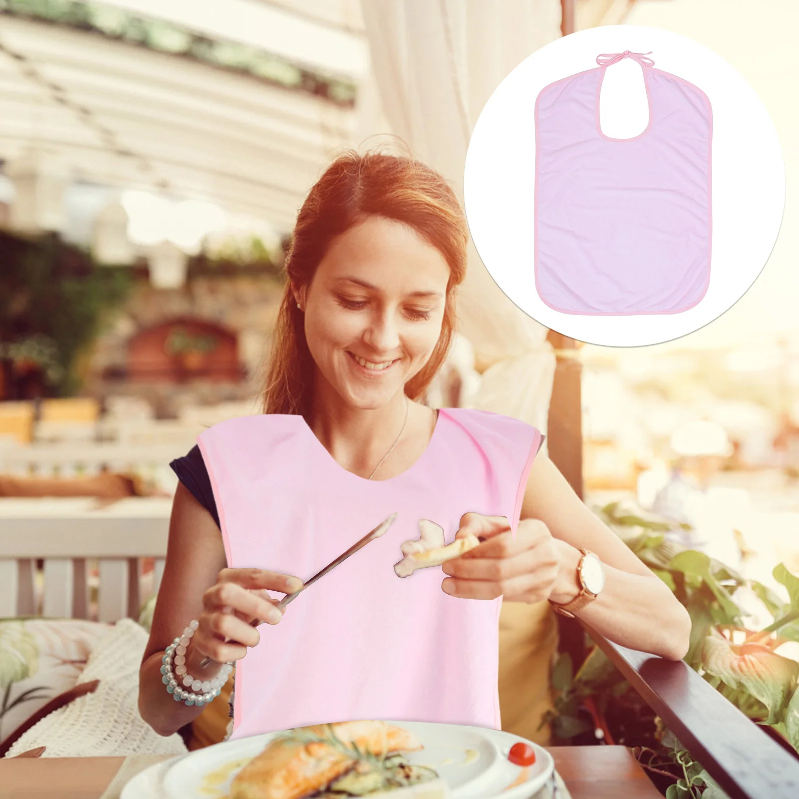 

Одноразовый моющийся слюнявчик для взрослых